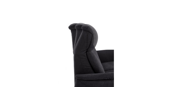 SOFA in Textil Dunkelgrau - Dunkelgrau/Alufarben, KONVENTIONELL, Textil (171/108/102cm) - Cantus