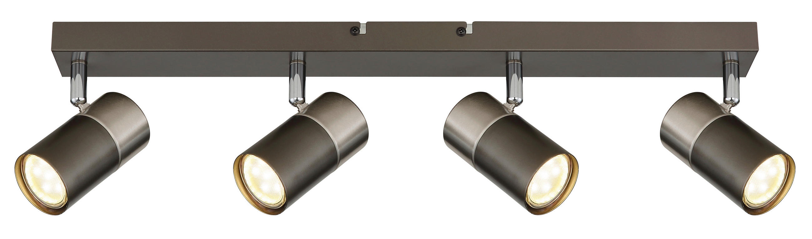 STRAHLER Solin 56/6/12 cm  - Schwarzchrom/Nickelfarben, Design, Metall (56/6/12cm) - Globo