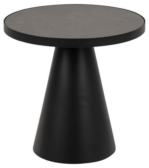 COUCHTISCH in Metall, Glas, Keramik - Schwarz, Konventionell, Glas/Keramik (46/45cm) - MID.YOU