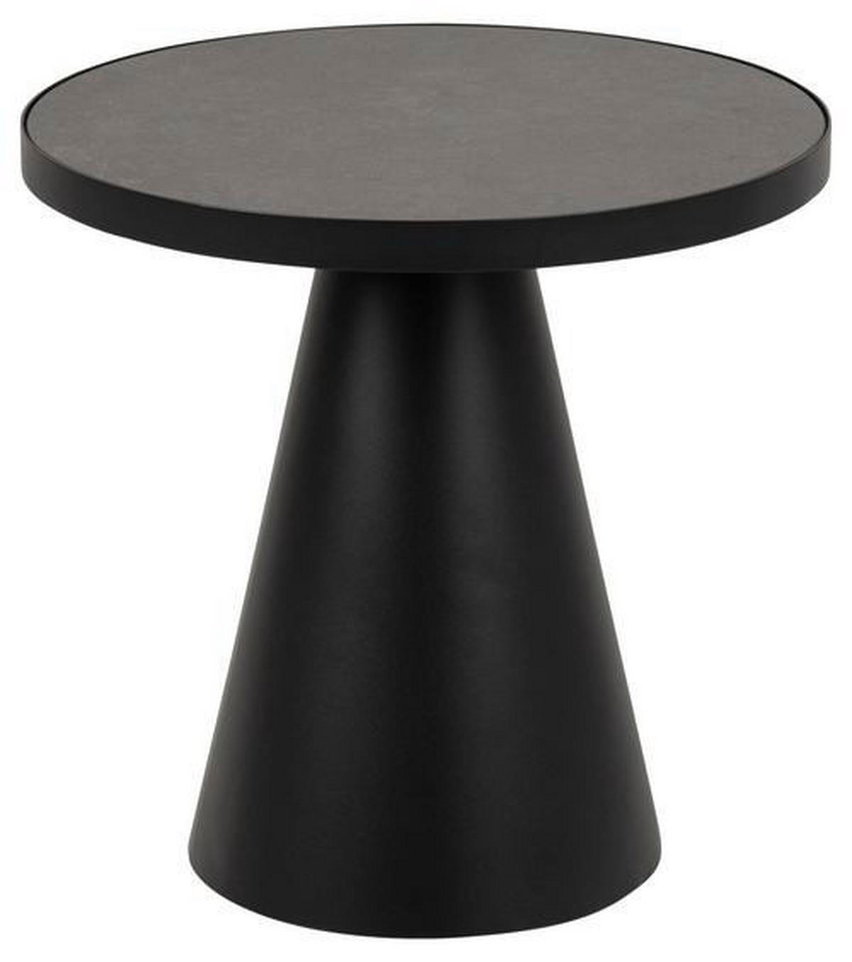 COUCHTISCH in Metall, Glas, Keramik  - Schwarz, KONVENTIONELL, Glas/Keramik (46/45cm) - MID.YOU