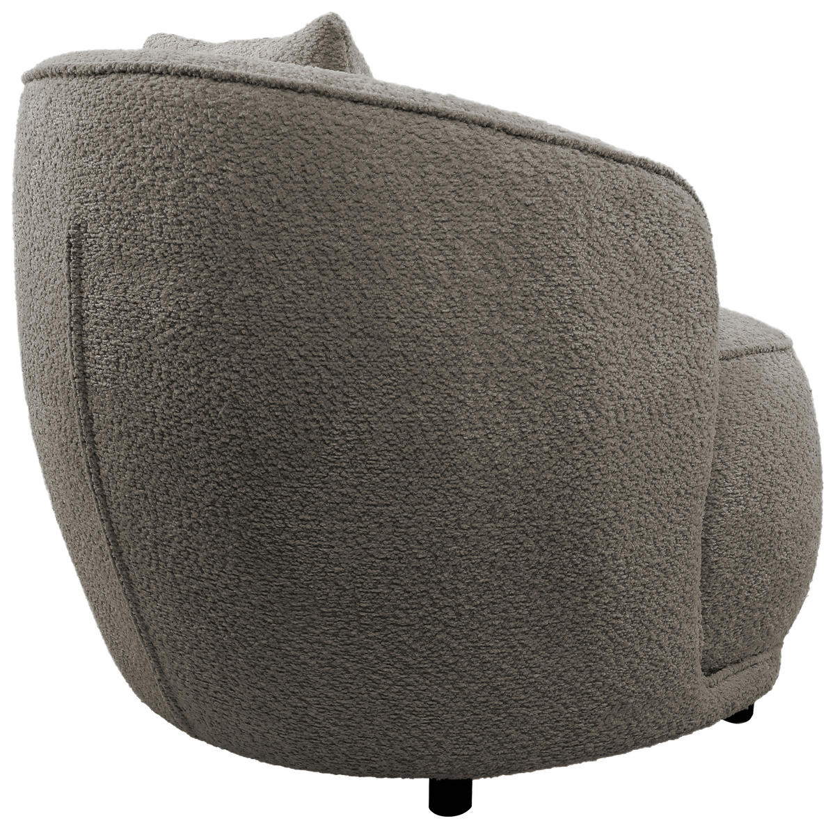 SESSEL in Bouclé Taupe  - Taupe, MODERN, Textil/Metall (76/83/74cm) - Livetastic