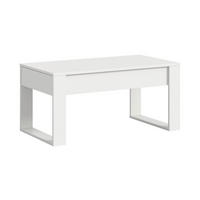 COUCHTISCH Holzwerkstoff  - Weiss, Design, Holzwerkstoff (110/52/60cm) - Livetastic