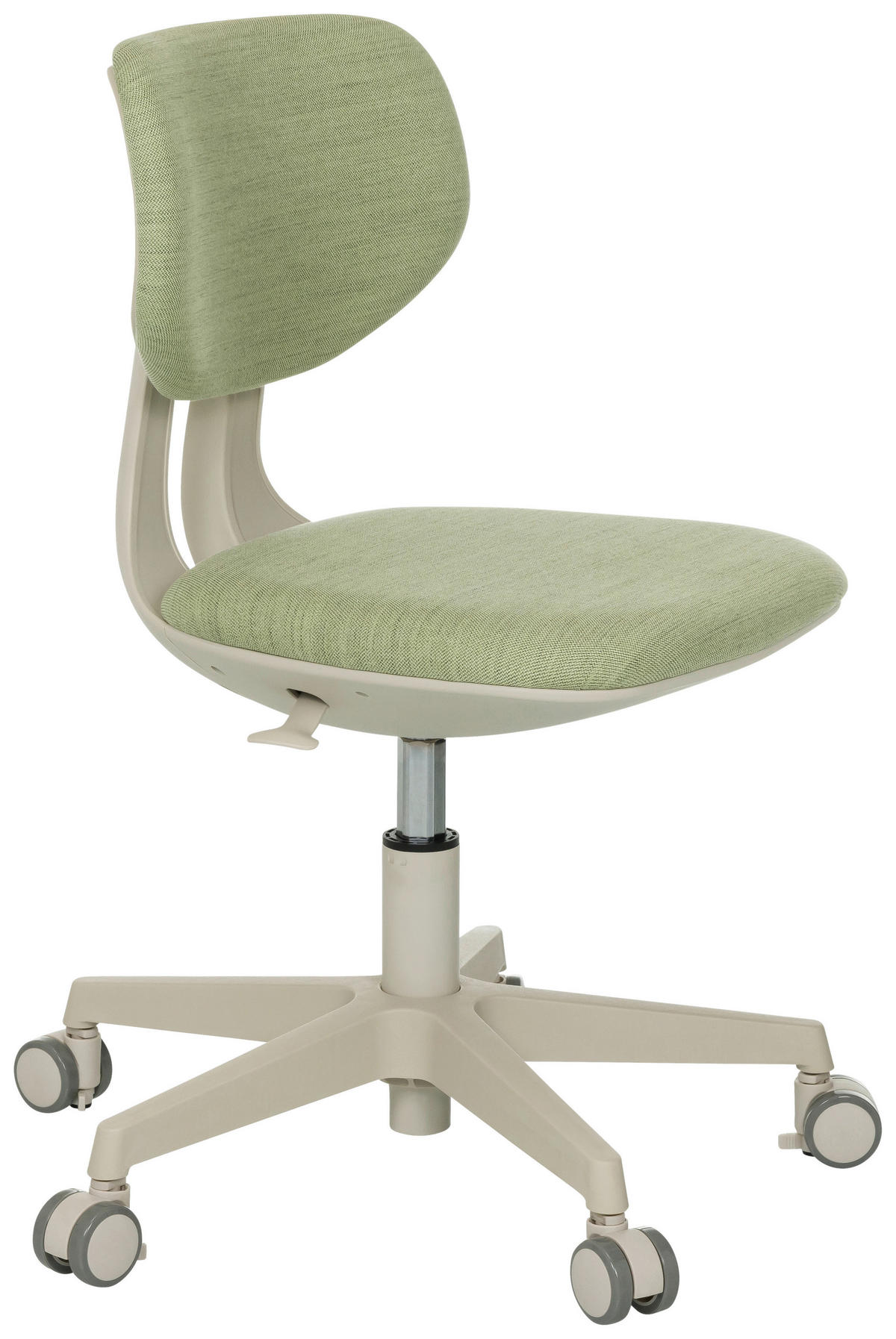 OTOČNÁ ŽIDLE PRO MLÁDEŽ, zelená - krémová/zelená, Moderní, textil/plast (52/70 - 79/52cm) - MID.YOU