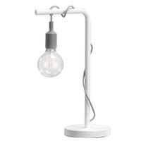 TISCHLEUCHTE 30/15/48 cm   - Perlmutt/Schwarz, Basics, Kunststoff/Metall (30/15/48cm)