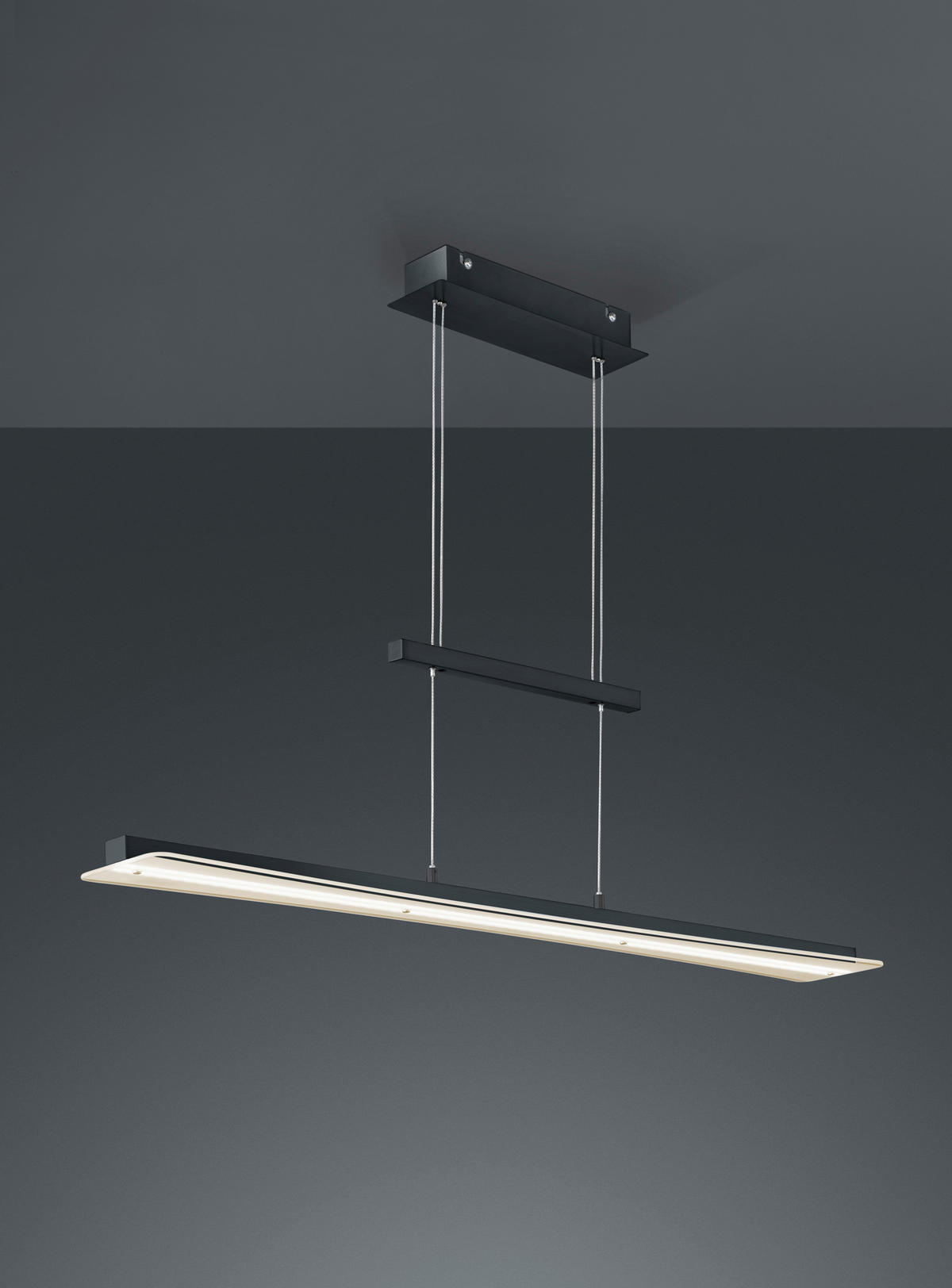 LED LUSTER   100/150/12 cm     - bela/crna, Trendi, staklo/metal (100/150/12cm)