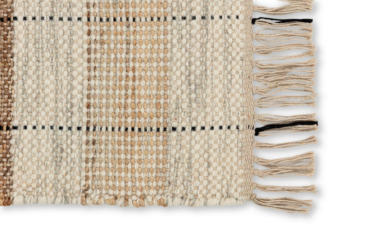 HANDWEBTEPPICH 60/110 cm Neria Creme rechteckig  - Creme, Basics, Textil (60/110cm) - Schöner Wohnen