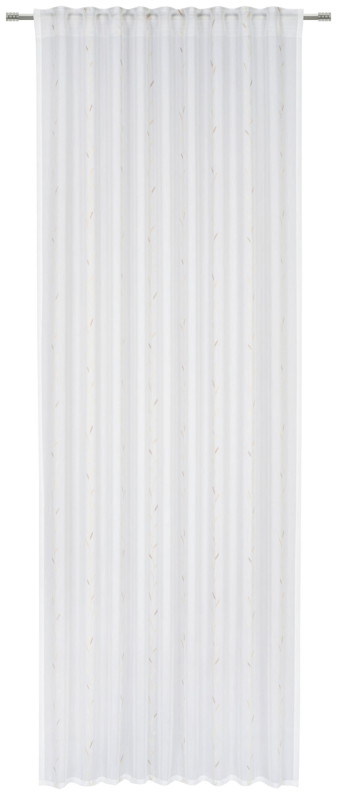 KONČANA ZAVESA  pol prosojno  140/280 cm   - bela/bež, Basics, tekstil (140/280cm) - Esposa