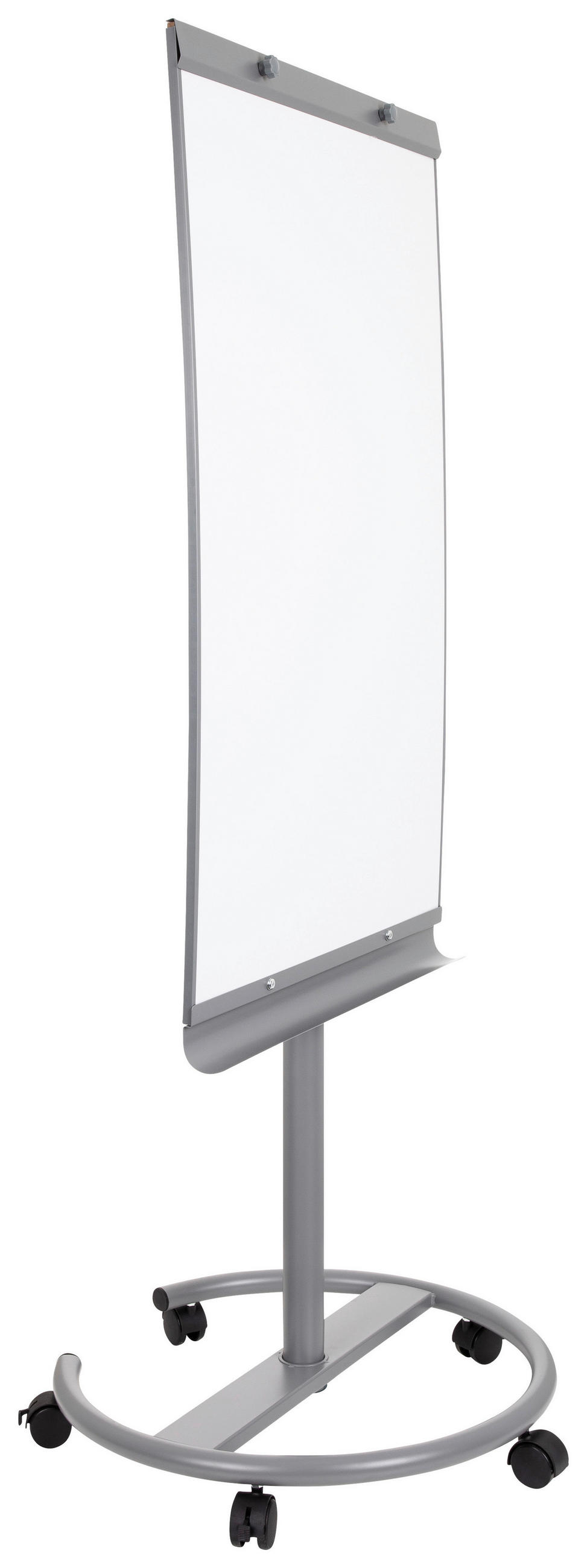 WHITEBOARD Metall Silberfarben, Weiß  - Silberfarben/Weiß, Basics, Kunststoff/Metall (65,5/133-190/60cm) - MID.YOU