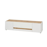 LOWBOARD  170/42/45 cm 2 Schublade(n) Beimöbel erhältlich, stehend  - Eiche Wotan/Schwarz, Design, Holzwerkstoff/Kunststoff (170/42/45cm) - Modante