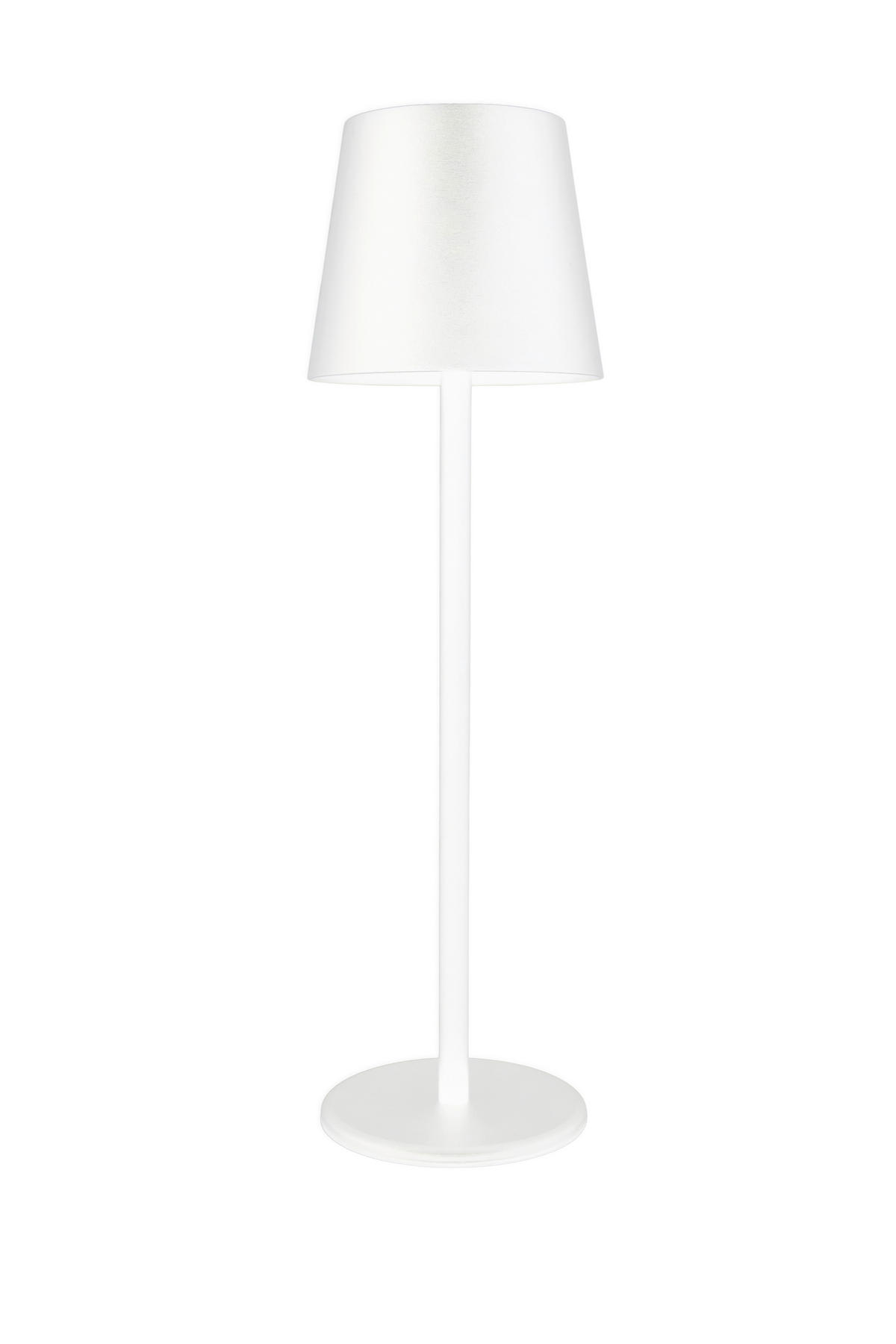 AKKU-TISCHLEUCHTE 11,5/36 cm  - Weiß, Design, Kunststoff/Metall (11,5/36cm) - Novel