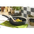 BRATPFANNE 28 cm - Schwarz, Basics, Metall (28cm) - Fissler