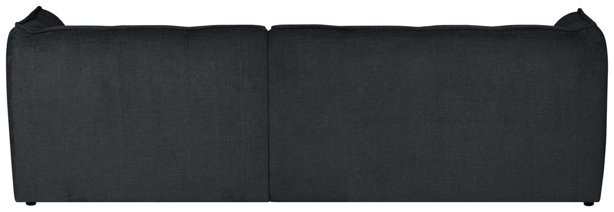 ECKSOFA Chenille Grau  - Schwarz/Grau, Design, Textil (230/218cm) - MID.YOU