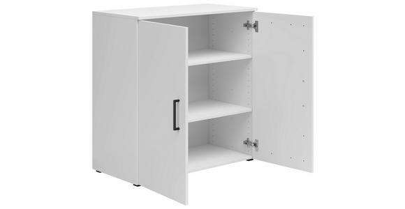 KOMMODE 80/83/40 cm in Weiß - Anthrazit/Schwarz, MODERN, Holzwerkstoff/Kunststoff (80/83/40cm) - Carryhome