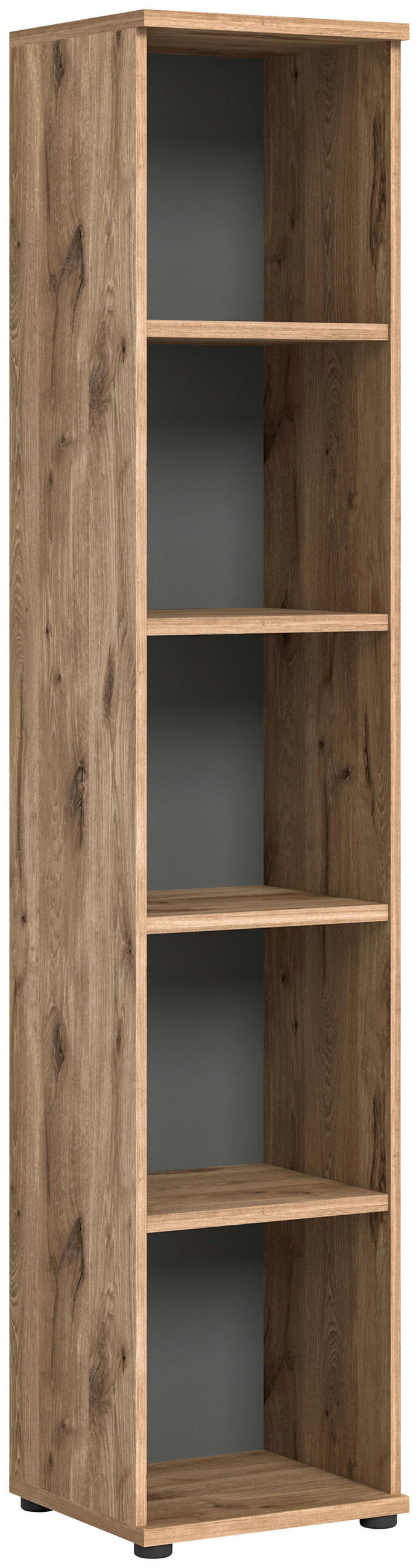 MID.YOU REGÁL, sivá, farba duba, 40/199/37 cm