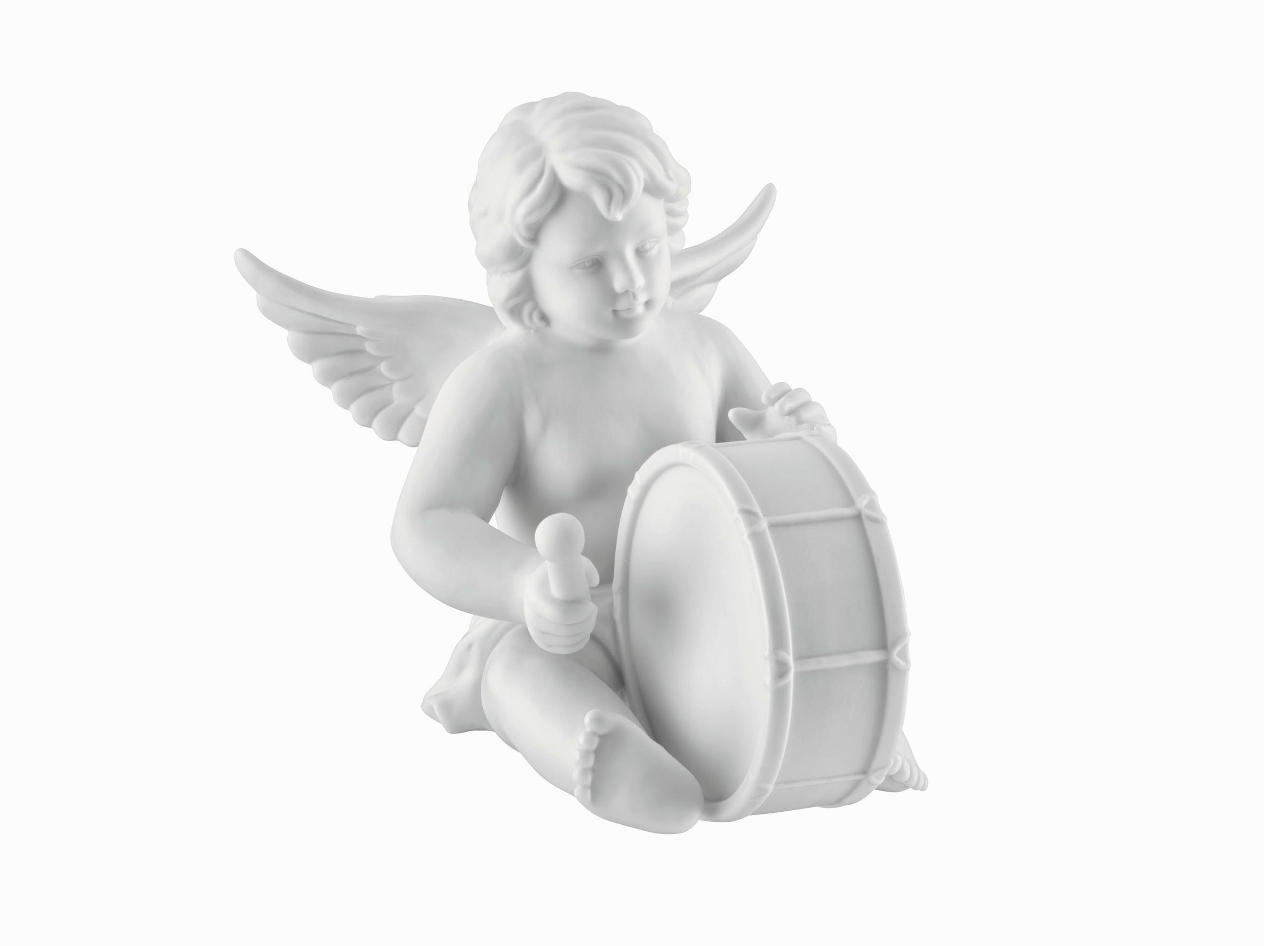 DEKOENGEL  - Weiß, KONVENTIONELL, Keramik (11cm)