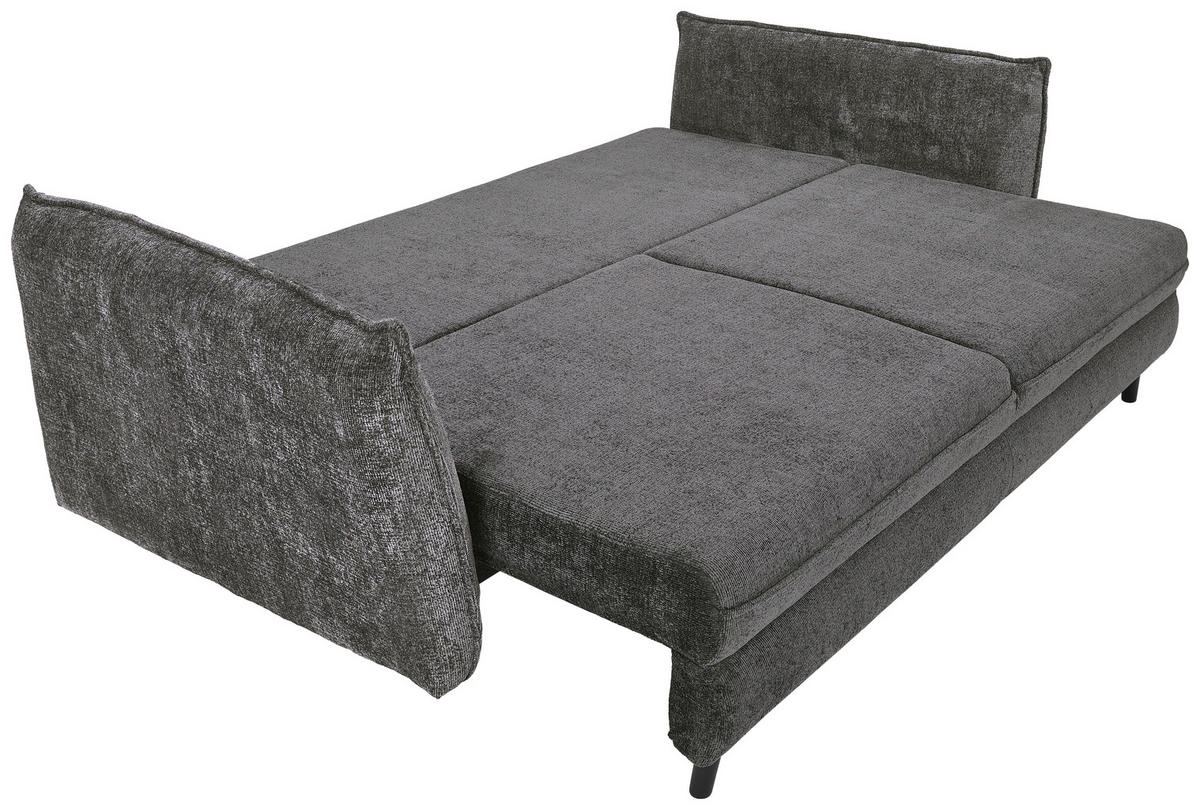 SOFA LEŽAJ antracit  - crna/antracit, Konvencionalno, tekstil/drvo (238/99/108cm) - Carryhome