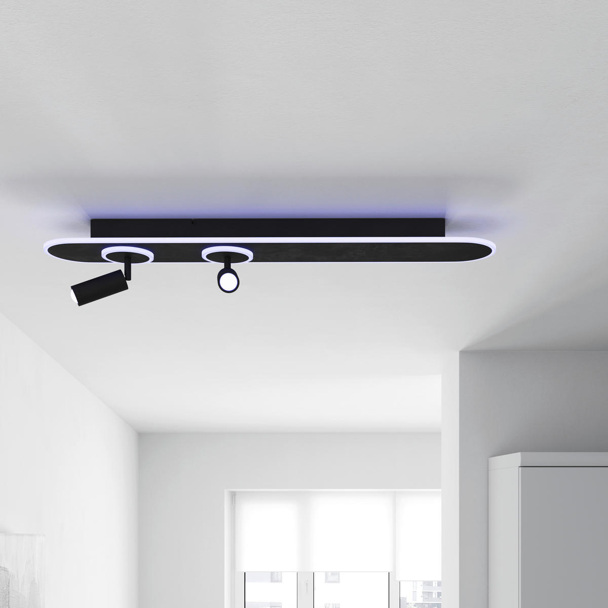 APLICĂ DE PERETE CU LED - Trend, plastic/metal (90/15/12cm) - Novel