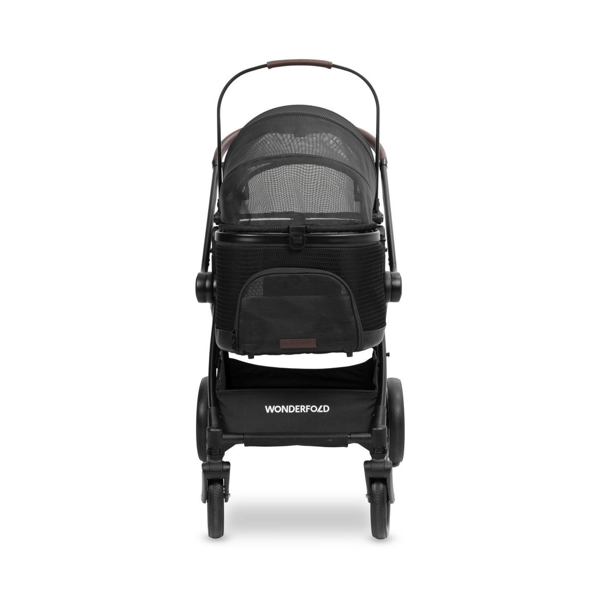 HUNDEBUGGY P3 Pet Luxury Stroller  - Schwarz, Basics, Textil/Metall (92kg) - WONDERFOLD