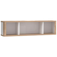 Corp Suspendat, alb, culoare lemn stejar   - alb/culoare lemn stejar, Konventionell, material pe bază de lemn (120/30,4/25,8cm) - Xora