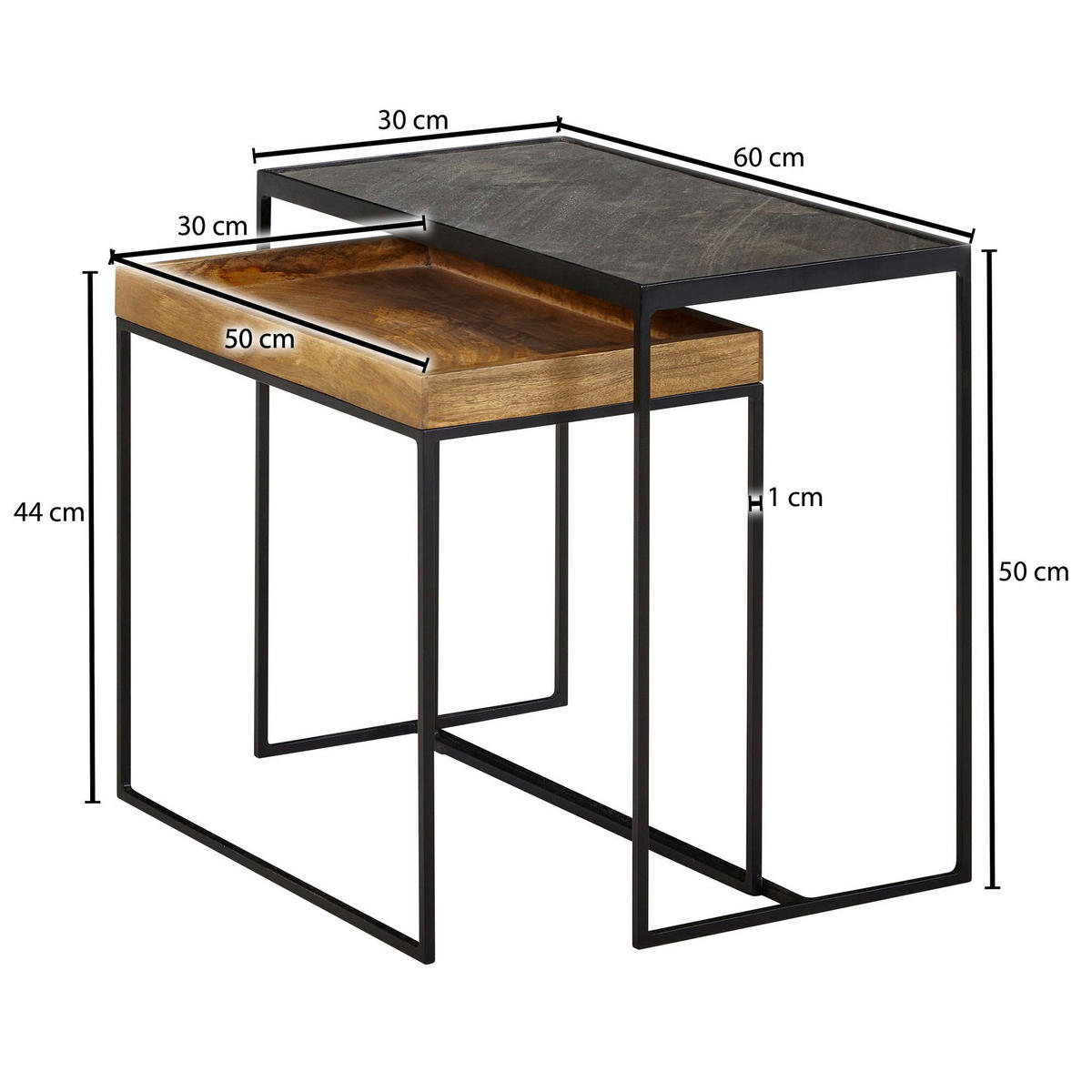 SET MIZIC, rjava  - rjava, Moderno, kamen/les (60/30/50cm) - MID.YOU