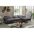 WOHNLANDSCHAFT in Textil Dunkelgrau - Dunkelgrau/Schwarz, MODERN, Textil/Metall (285/174cm) - Carryhome WOHNLANDSCHAFT in Textil Dunkelgrau - Dunkelgrau/Schwarz, MODERN, Textil/Metall (285/174cm) - Carryhome