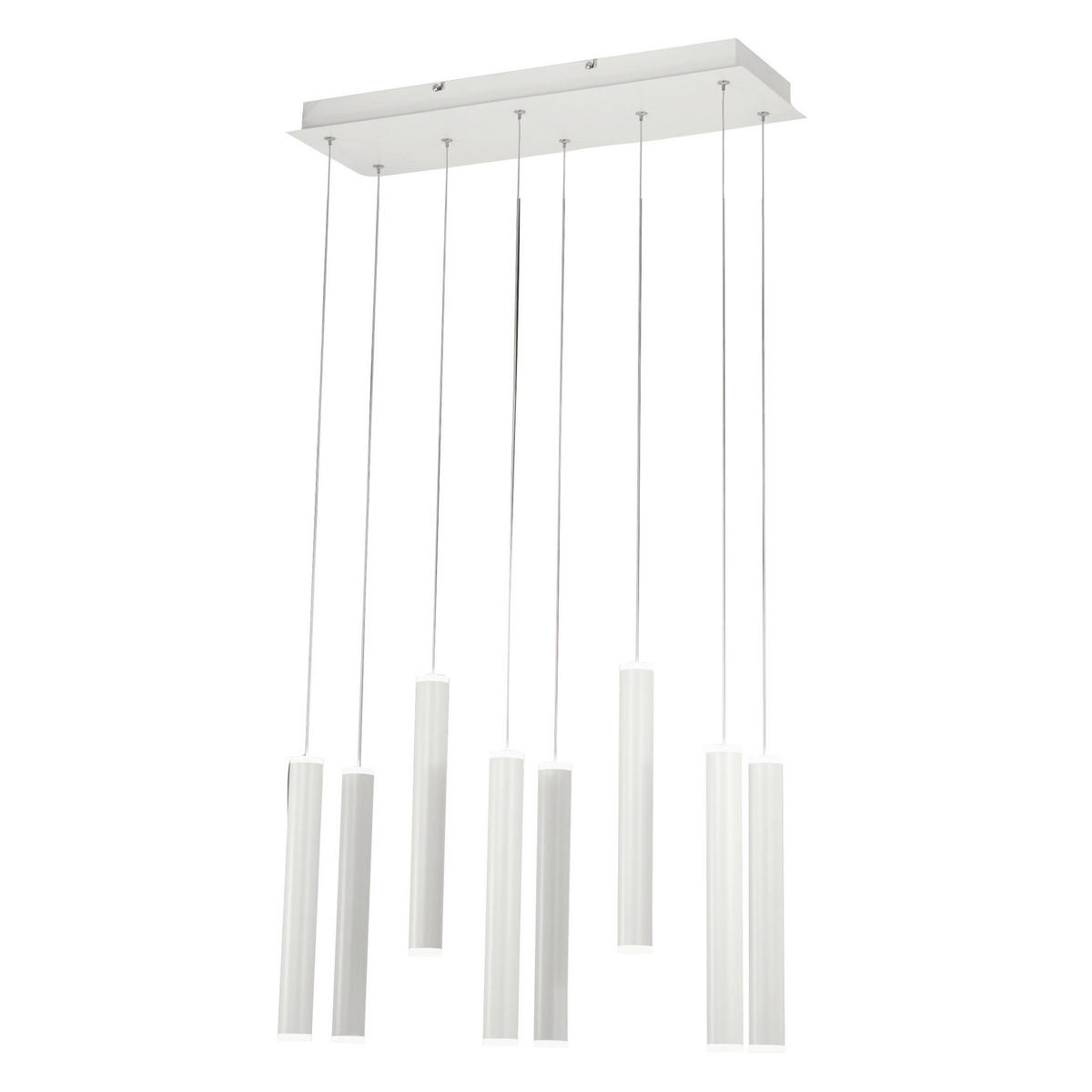 LED-HÄNGELEUCHTE 60/20/200 cm  - Weiß, Design, Metall (60/20/200cm)