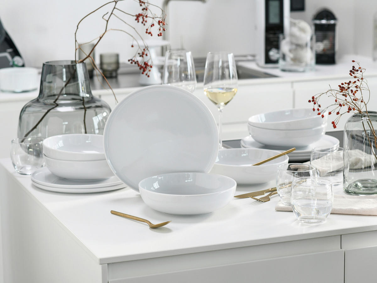 SERVIS Session White 12 delar  - vit, Basics, keramik - Creatable