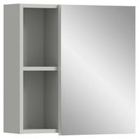 SPIEGELSCHRANK 55/55/17 cm  - Grau, MODERN, Glas/Holzwerkstoff (55/55/17cm) - MID.YOU