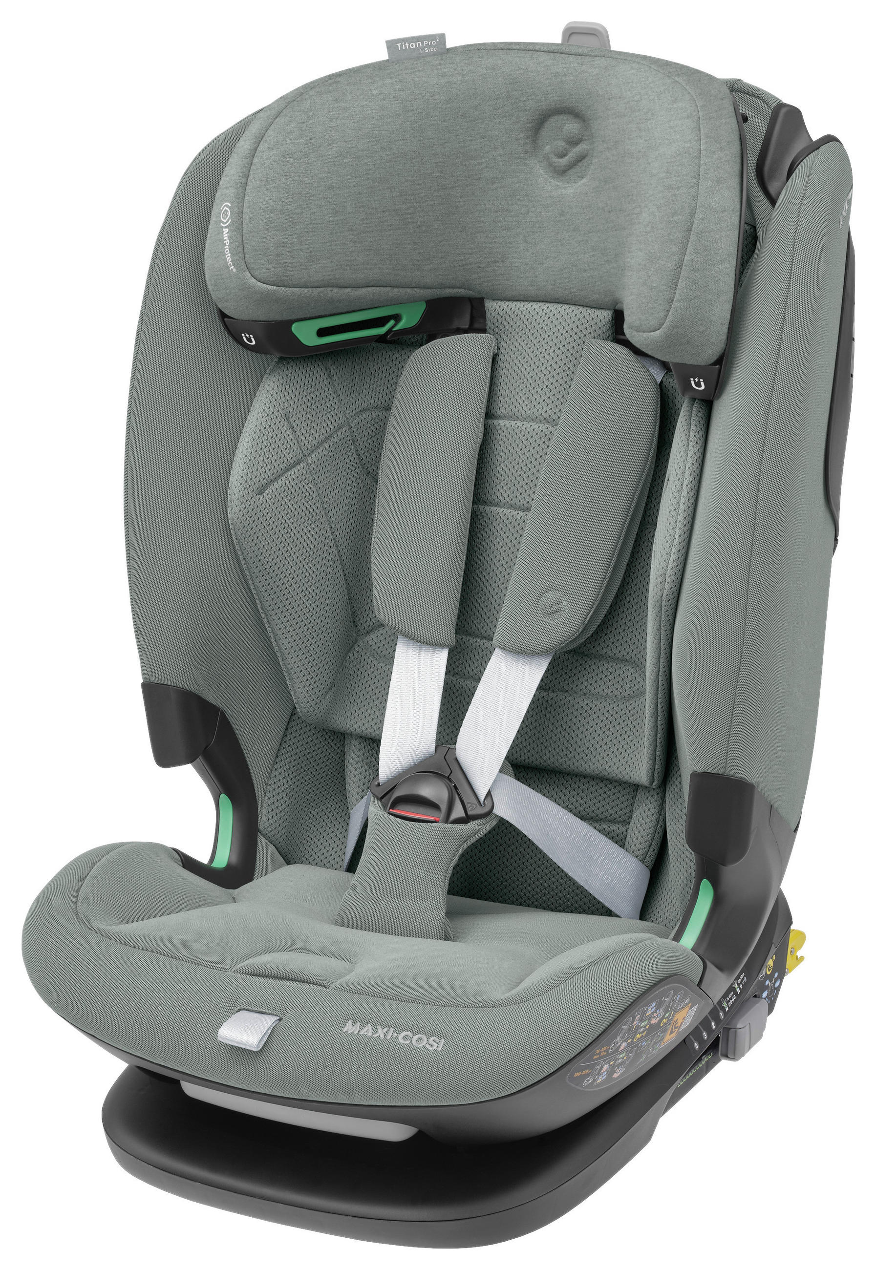 KINDERAUTOSITZ Titan Pro2 i-Size - Hellgrau, Basics, Kunststoff/Textil (46/76/60cm) - Maxi-Cosi