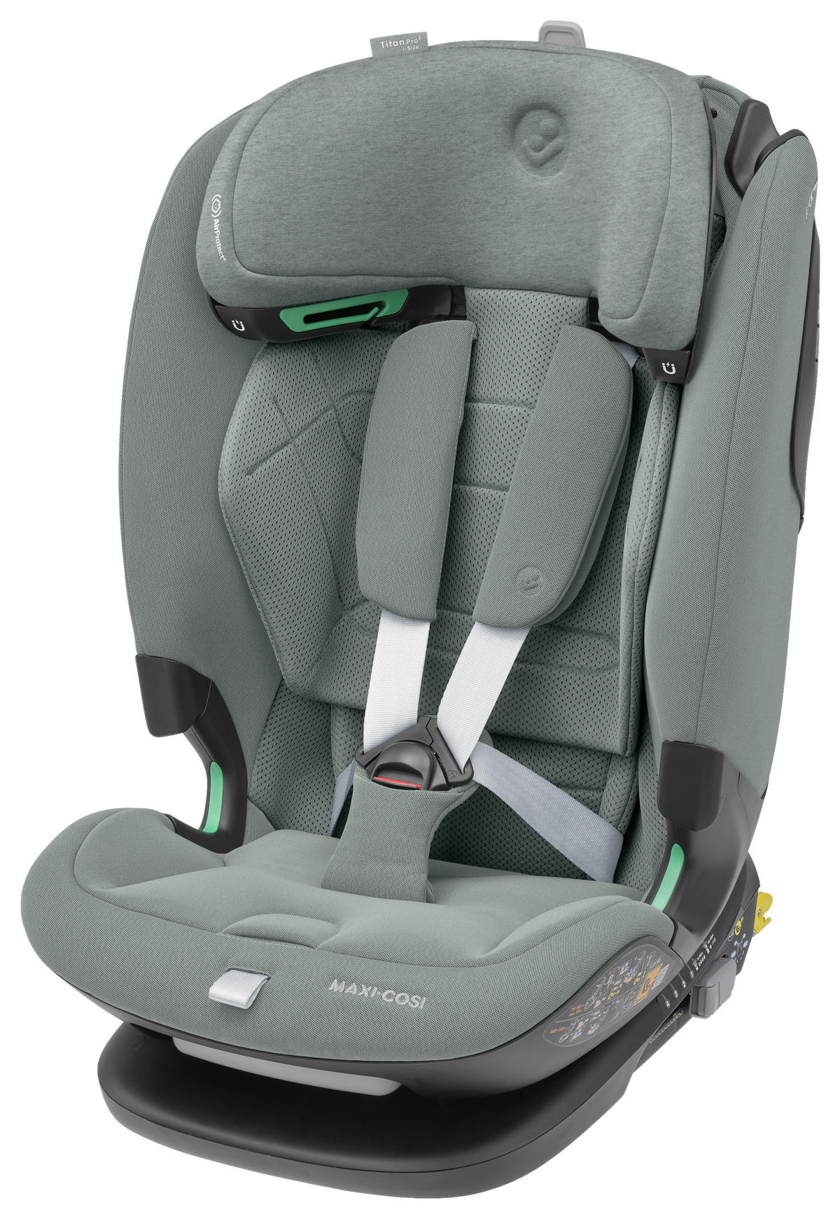 KINDERAUTOSITZ Titan Pro2 i-Size  - Hellgrau, Basics, Kunststoff/Textil (46/76/60cm) - Maxi-Cosi