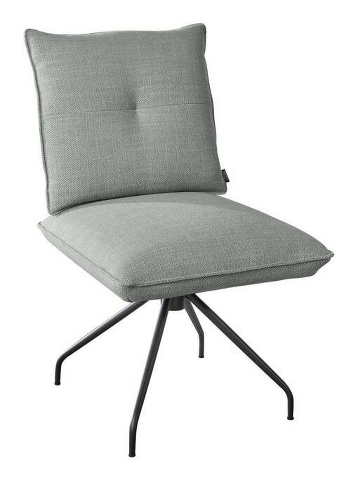 STUHL - Schwarz/Grau, Design, Textil/Metall (50/90/70cm) - Dieter Knoll