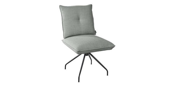 STUHL in Stahl Struktur Metall, Textil - Schwarz/Grau, Design, Textil/Metall (50/90/70cm) - Dieter Knoll