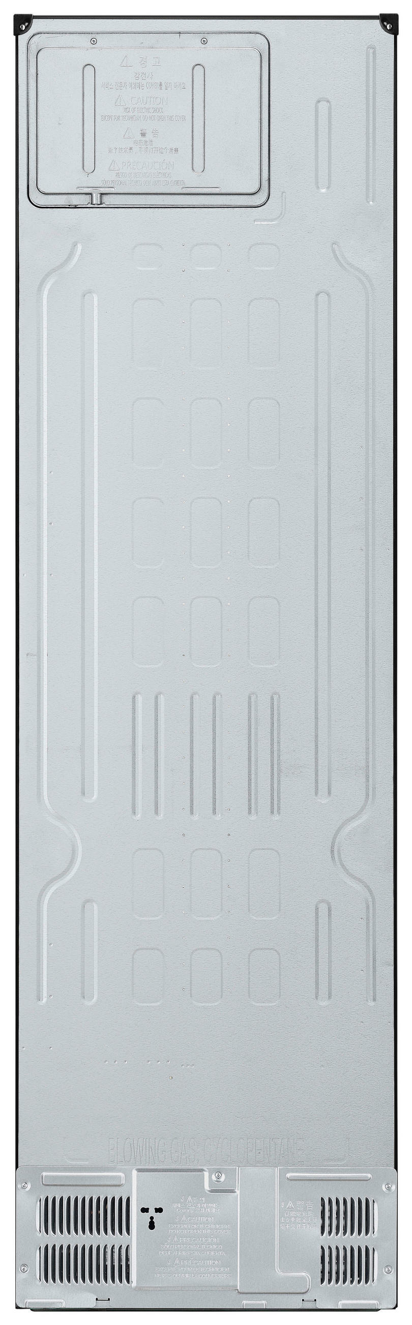 KÜHL-GEFRIER-KOMBINATION 59,5/203/67,5 cm GBV3200CEP  - Schwarz, Trend, Glas/Kunststoff (59,5/203/67,5cm) - LG