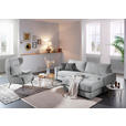 ECKSOFA  in Cord Hellgrau  240/175 cm  - Dunkelgrau/Hellgrau, Design, Kunststoff/Textil (240/175cm) - Xora