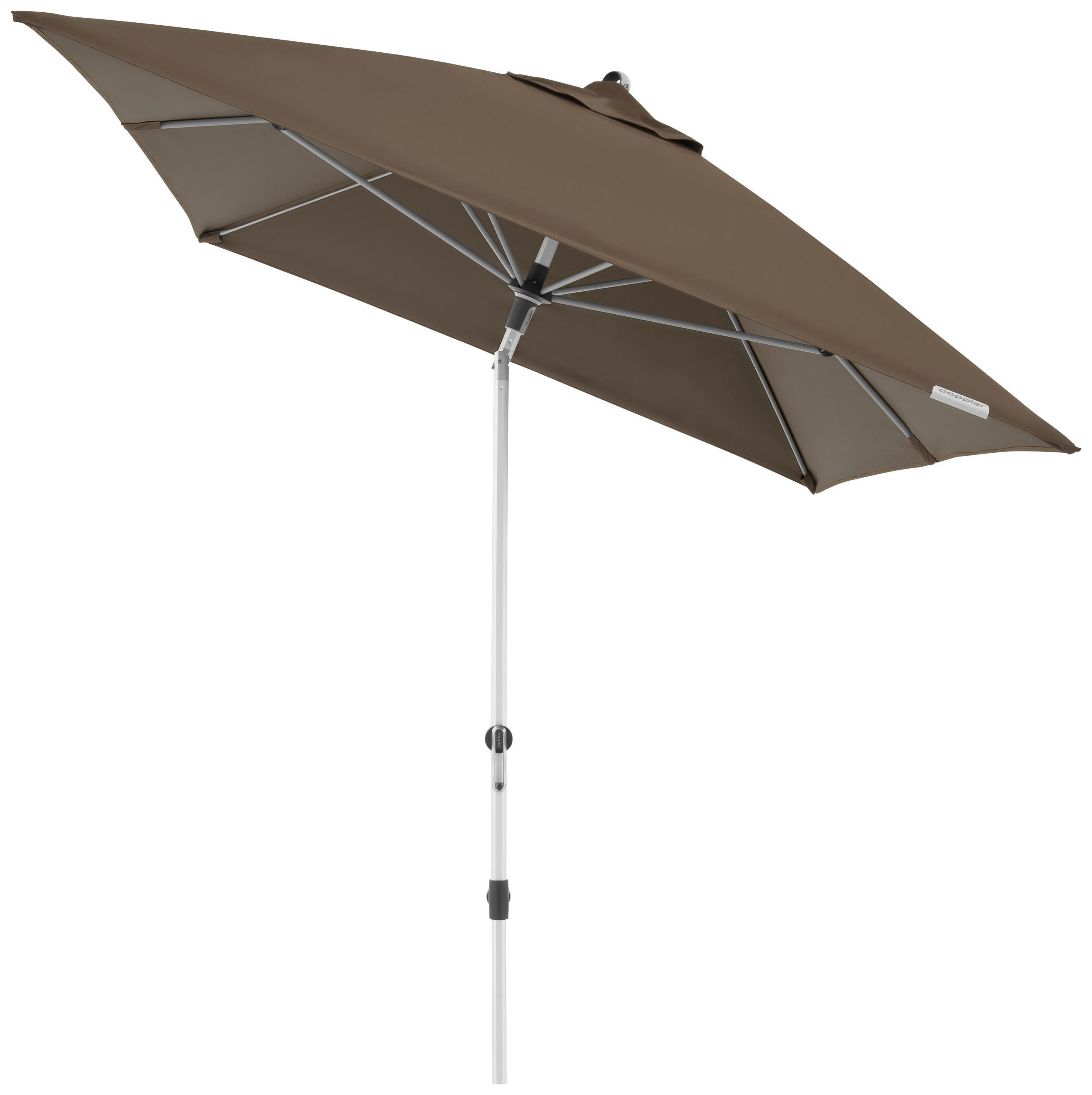 Thumbnail - Doppler Sonnenschirm, Alu, Greige, Textil, 300x200 cm, höhenverstellbar, Knickgelenk, regenabweisend, Sonnen- & Sichtsch...