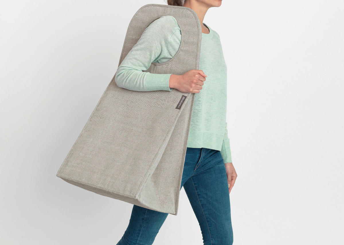 PRÁDELNÍ KOŠ - šedá, Design, textil (40,5/54/29,5cm) - Brabantia