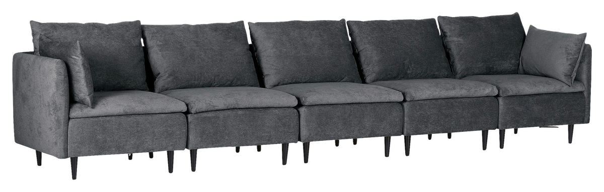 SOFAELEMENT in Flachgewebe Anthrazit  - Anthrazit/Schwarz, KONVENTIONELL, Holz/Textil (77/72/83cm) - MID.YOU