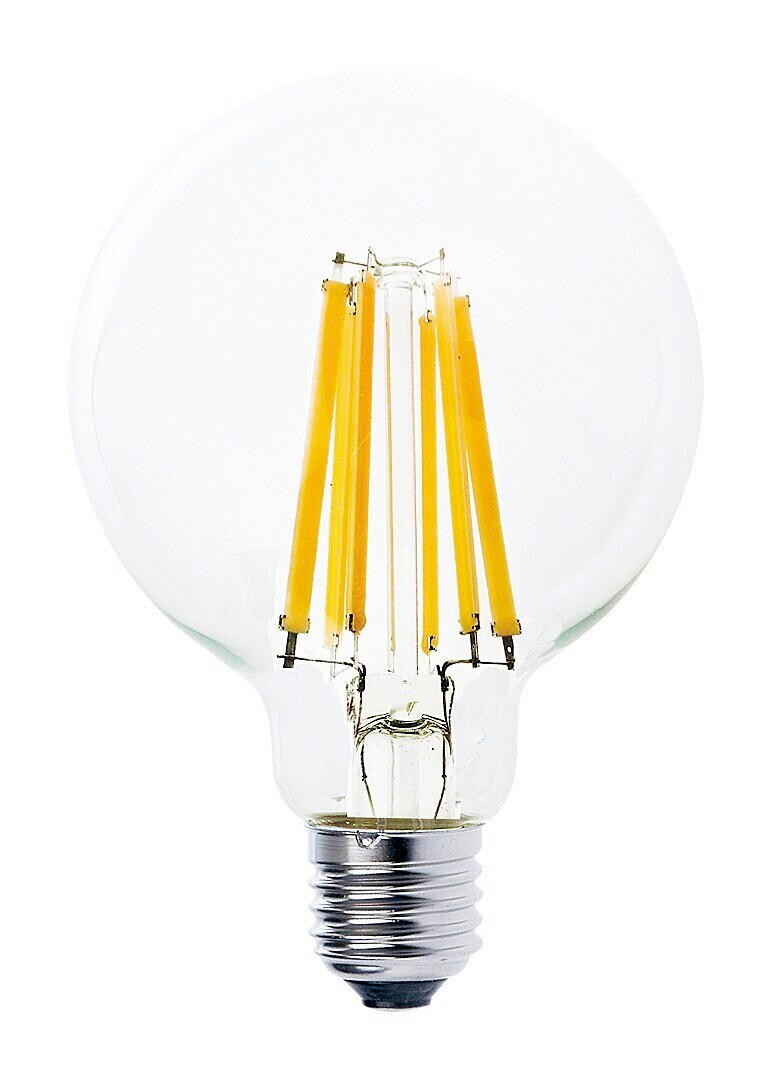 LED FILAMENT ŽARULJA E27 , 12 W , 2000 lm , 4000 K   - prozirno, Design, staklo (9.5/13.8cm)