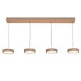 LED-HÄNGELEUCHTE 118/17,5/180 cm  - Sandfarben, Design, Metall (118/17,5/180cm) - Dieter Knoll