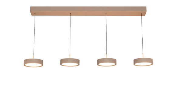 LED-HÄNGELEUCHTE 118/17,5/180 cm  - Sandfarben, Design, Metall (118/17,5/180cm) - Dieter Knoll