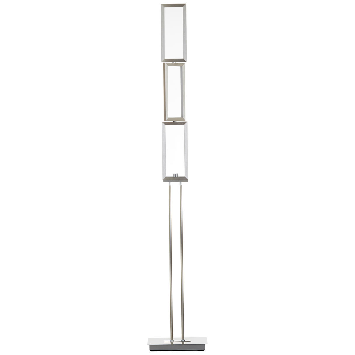 LED-STEHLEUCHTE - Alufarben, Design, Kunststoff/Metall (27/15/157cm) - Brilliant