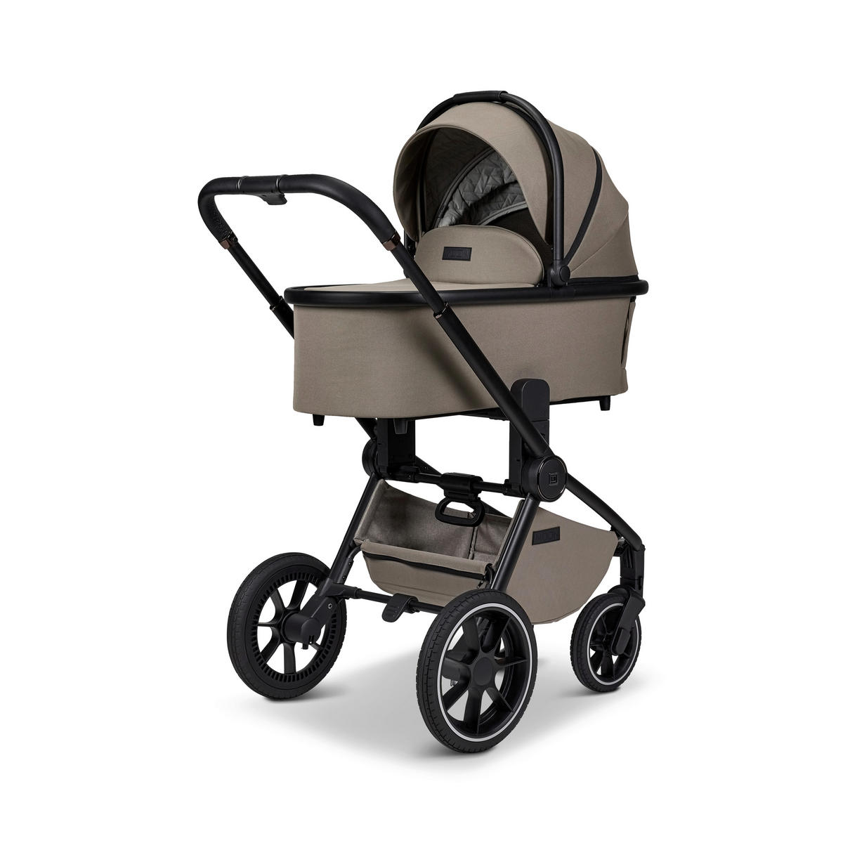 KOMBINIRANA DJEČJA KOLICA  Resea+  - boje blata/crna, Basics, tekstil (98.5/58/122cm) - Moon