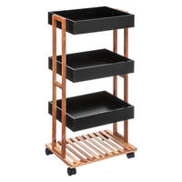ELEMENT ZA ODLAGANJE  drvo  - crna, Osnovno, drvo (10/83/30cm) - Homeware