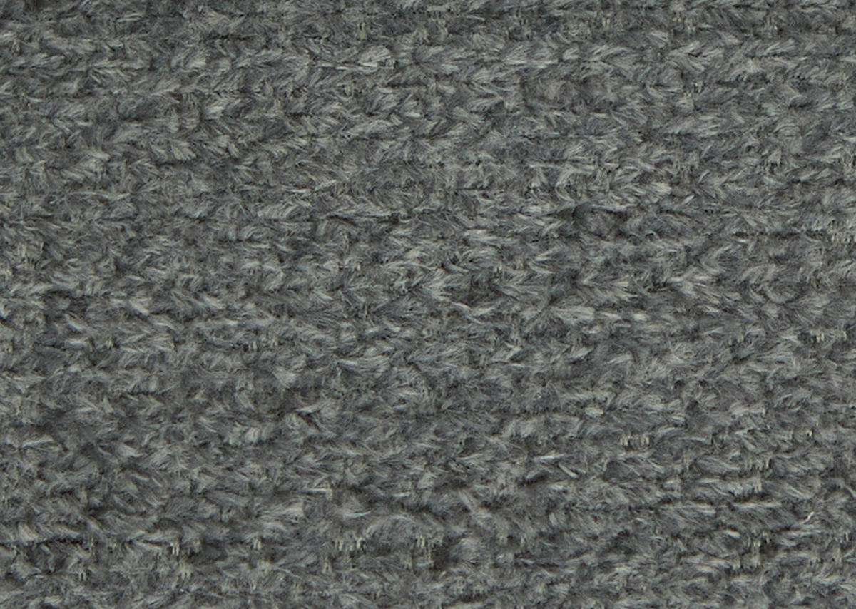 ECKSOFA in Chenille Anthrazit  - Anthrazit/Schwarz, Design, Textil/Metall (288/179-202cm) - Stylife