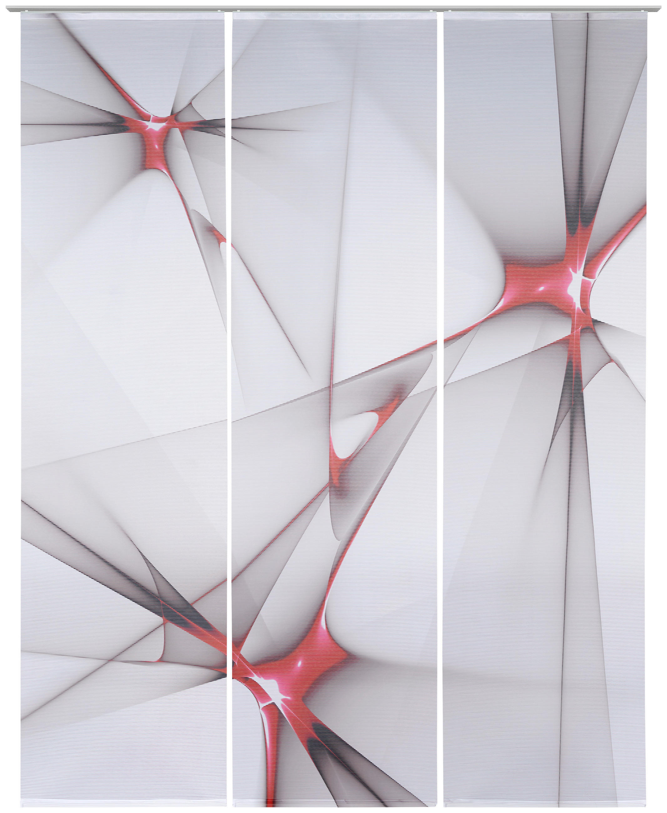 FLÄCHENVORHANG in Rot  - Rot, Design, Textil (60/255cm) - Novel