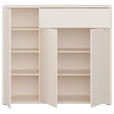 SCHUHSCHRANK  in 109,2/99,1/34,9 cm  - Sandfarben/Grau, MODERN, Holzwerkstoff/Kunststoff (109,2/99,1/34,9cm) - Carryhome