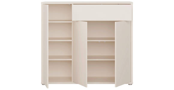 SCHUHSCHRANK  in 109,2/99,1/34,9 cm  - Sandfarben/Grau, MODERN, Holzwerkstoff/Kunststoff (109,2/99,1/34,9cm) - Carryhome