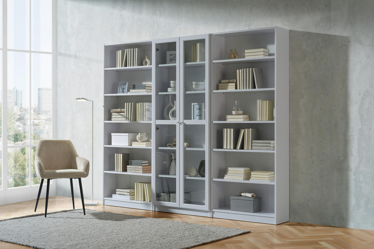 REGAL 80/199,2/28 cm bela  - bela, Konvencionalno, leseni material (80/199,2/28cm) - Carryhome