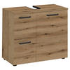 WASCHBECKENUNTERSCHRANK 70/60/35 cm  - Eichefarben/Schwarz, MODERN, Holzwerkstoff/Kunststoff (70/60/35cm) - MID.YOU