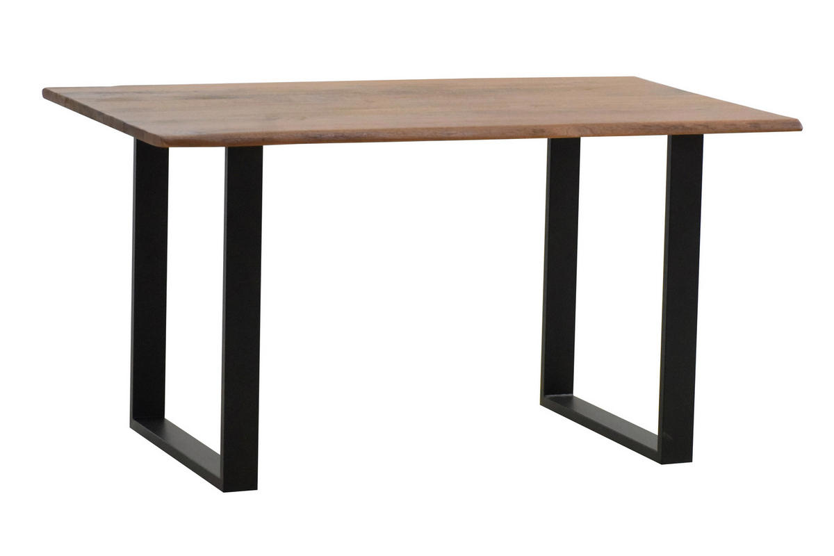 STOL ZA BLAGOVAONICU  crna, boje bagrema, boje oraha  drvo, metal      - boje bagrema/boje oraha, Moderno, drvo/metal (160/90/76cm) - MID.YOU